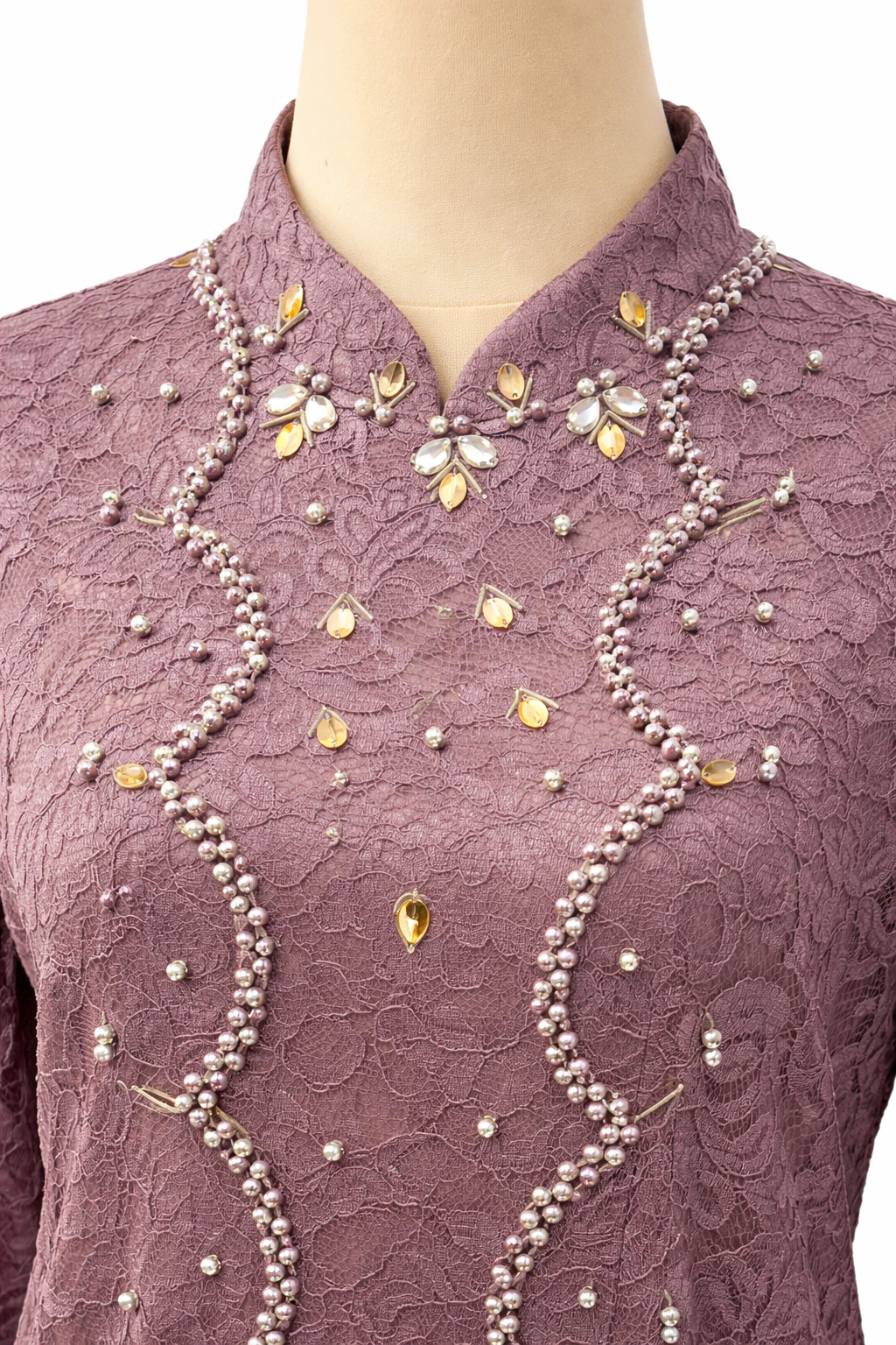 Tyara Luxe Kebaya Set – Dusty Mauve